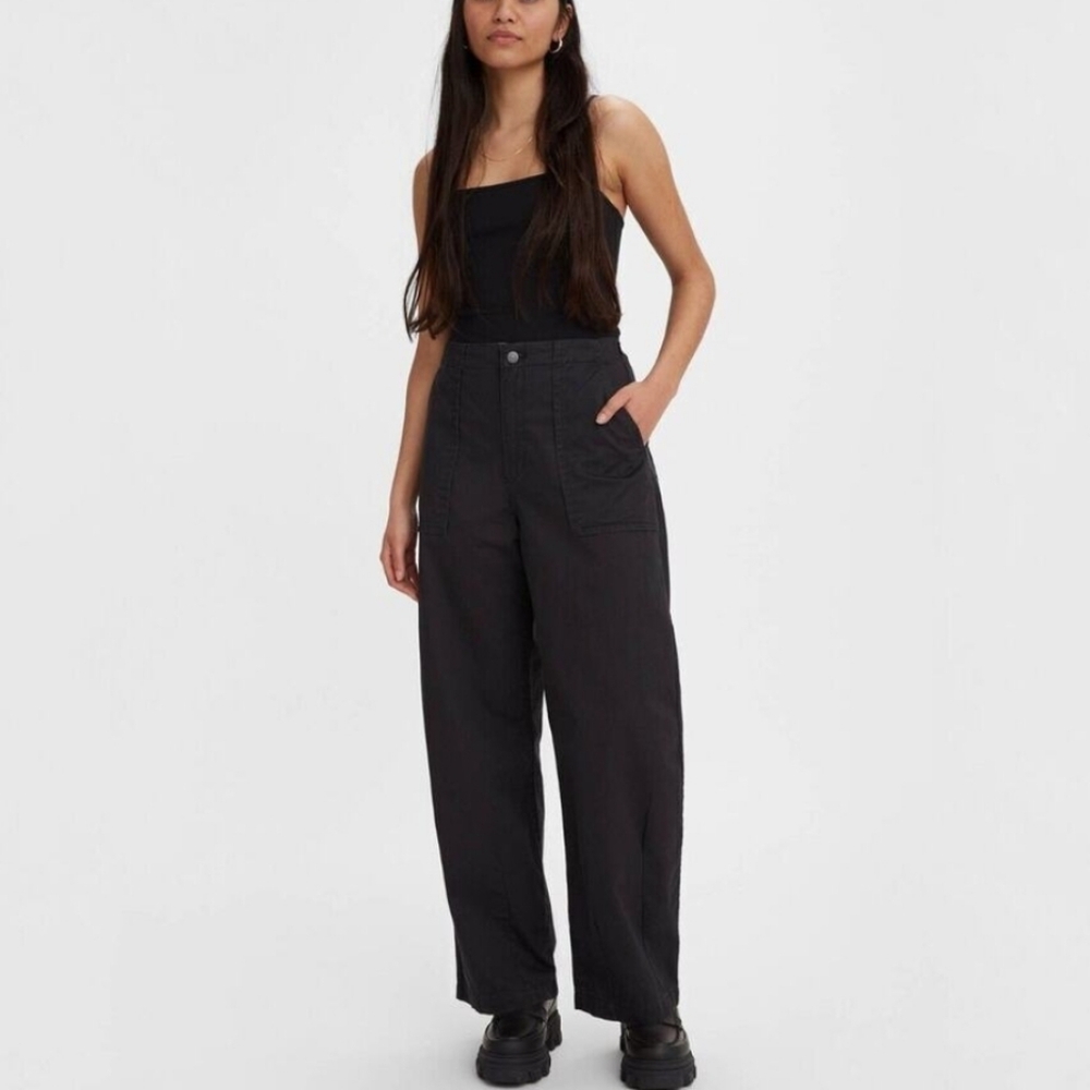 Levi's Black Wide-Leg Pants